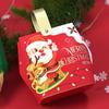 Procesando nuevo cartón de caja de regalo de Papá Noel de Nochebuena punto caja portátil caja de dulces caja vacía venta al por mayor