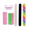 Kit de Polimento de Unhas Conjunto de 6 peças, Tira de Gaze para Polimento, Bloco de Tofu para Polimento, Escova de Manicure, Produto Stepping Sem Impostos do Aliexpress