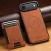 Adecuado para Funda de Teléfono con Ranura para Tarjeta para iPhone18Pro, Soporte Magnético para Samsung S26U, Carga Inalámbrica, Magsafe, Google