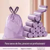 Sacos de Lixo de Losna, à Prova de Odores, Uso Doméstico, Espessados, com Cordão, Específico para Cozinha, Duráveis, Não Rasgam Facilmente, Rolo Grande de Sacos Plásticos