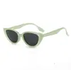 Gafas de Sol Rosas Ojo de Gato Versátiles de Gama Alta Femeninas Gafas de Sol para Celebridades de Internet Marco Pequeño Protección Solar Moda