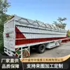 Vendas Transfronteiriças do Fabricante de Veículo Transportador de Contêineres Logísticos de 2 Eixos e 50 Toneladas Semirreboque de Transporte de Contêineres de Viga Reta