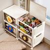 Caja de Almacenamiento Plegable para Niños Gabinete de Almacenamiento de Plástico sin Instalación Caja de Almacenamiento para el Hogar Gabinete de Almacenamiento para Ropa, Bocadillos y Juguetes