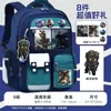 Mochila Delta Action para Meninos Alunos do Ensino Fundamental Grande Capacidade Weilong Lingxiao Shuweifengyi Mochila de Costas Dupla Redutora de Carga Infantil