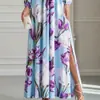 Sitio independiente europeo y americano transfronterizo de Amazon, nuevos vestidos estampados elegantes y con estilo para mujer europeos y americanos, primavera/verano