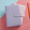 Exclusivo transfronteiriço para comércio exterior da Amazon A6PU fichário de folhas soltas caderno orçamento em dinheiro macaron Livro Diário Atacado
