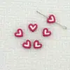 Aleación Aceite Gotas Cuentas de Amor Agujero Pasante Color de Contraste Cuentas de Amor DIY Accesorios para Joyería Hecha a Mano Colgante de Bolsa Material para Pulsera