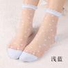 Calcetines de mujer de primavera y verano nuevos calcetines finos de tubo de seda de cristal de moda para mujer calcetines frescos transparentes medias de cristal de amor