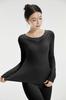 Conjunto de Ropa Interior Térmica Derong para Mujer 5A Antibacteriano Cepillado Doble Lado Camiseta Base Pantalones Cálidos de Cintura Alta Ropa de Otoño Pantalones de Otoño para Mujer