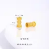 Accesorios DIY de Oro Arena de Larga Duración de Color Fuerte con Colgante de Broche Universal Tachonado de Diamantes, Calabaza, Separador de Flor de Cuatro Hojas, Pulsera y Colgante para Joyería