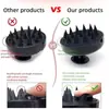 Escova de Silicone Macia para Shampoo, Ferramenta de Massagem para Cabeça, Pente Massageador, Lavagem de Cabelo, Anticaspa, Coceira no Couro Cabeludo, Raspador