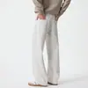 Jeans rectos para hombre OT, nueva colección de otoño, estilo americano holgado y casual, pantalones de pierna ancha de corte limpio