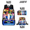 Mochila escolar de tres piezas de la película Mario Brothers 3D de Cross-Border 2024