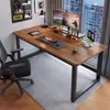 Escritorio de computadora moderno, escritorio de escritura simple para uso doméstico, escritorio de oficina, banco de trabajo minimalista, adecuado para apartamentos de alquiler y dormitorios, para estudiar y escribir