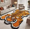 La alfombra de cachemir de imitación Amazon Tiger es resistente a la suciedad y suave, adecuada para la mesita de noche del dormitorio, fácil de mantener y adecuada para el sofá y la mesa de café de la sala de estar.