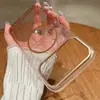 Adecuado para iPhone 17 Pro Max Funda de Teléfono Móvil Transparente Degradada Apple 16 Brillo Círculo Fino Succión Magnética 15 Anti-Caídas Funda Dura