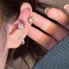 Pendientes de estrella con forma de estrella para cuatro personas, superbrillantes, ligeros y lujosos, con forma de estrella de circón, dulces y geniales, para parejas.