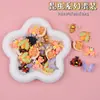 Miniatura Desenho Animado Raposa de Nove Caudas Mini Brinquedo de Comida Artificial Material de Resina DIY Acessórios Capa de Celular Adesivo de Geladeira Brinquedo de Comida