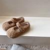 Zapatos Transfronterizos para Niños Pequeños, Zapatos de Invierno para Niñas, Ropa para Exteriores, Zapatos Peludos de Algodón de Doble Capa, Zapatos de Princesa para Niñas con Forro de Felpa