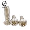 Tornillo antirrobo hexagonal ISO7380 con columna de acero inoxidable tornillo antirrobo interior de flor de ciruelo con columna