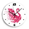 Reloj Redondo Simple Moderno Nórdico Sala de Estar Dormitorio Silencioso Mariposa Reloj Creativo Moda Distintiva Notas Reloj de Pared