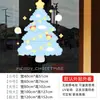 Decoración Navideña 2026 Árbol de Navidad Pegatina Estática para Puerta de Cristal Día de Año Nuevo Diseño de Escena para Centro Comercial Tienda Pegatina para Ventana