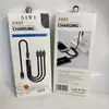 Varios Tipos de Cajas de Embalaje para Cables de Datos, Cajas de Color para Cables de Carga Trenzados Transparente Luminoso de Tarjeta Media, Pedido Mínimo Pequeño Lote
