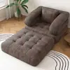 Sofá Cama Minimalista Moderno Plegable de Tela Comprimida para Apartamento Pequeño, Usable para Recostarse y Dormir