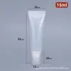 Tipo extrusión sub-embotellado ungüento crema de hierbas manguera sub-embotellado tubo de lápiz labial tubo vacío 10g/15g botella de plástico liso