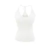 Atacado de Roupas Femininas Transfronteiriças Estilo Europeu e Americano 2026 Primavera Nova Versátil Alça no Pescoço Ombro a Ombro Acolchoada Decote em V Profundo Camisola