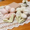 Presilha de Cabelo com Sino de Vento Flor, Tiara Floral Doce de Primavera, Elástico para Coque Infantil, Acessório de Cabelo com Fita