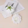 Flor Artificial Hibisco Coreano Cabeza de Rosa Flor de Seda Flor de Mesa para Sala de Estar Decoración Flor Artificial de Lujo Accesible Elegante Boda