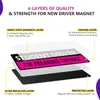 Producto Nuevo Transfronterizo, Calcomanía Reflectante Magnética de Prácticas para Conductores Novatos, Calcomanía para Parachoques, Calcomanía con Patrón de Bricolaje Gratis en Inglés
