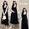 En stock: Colección de otoño 2026, nuevo conjunto de vestido de maternidad elegante y holgado estilo coreano, disponible en tallas grandes