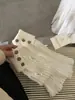 Calcetines de pierna de punto para niña de verano XIA'X estilo coreano, calcetines largos cálidos y gruesos, calentadores de piernas con puño adelgazantes