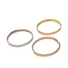 Pulsera de Acero de Titanio Estilo Coreano con Incrustaciones de Diamantes Diseño de Panal para Hombres y Mujeres Pulsera Geométrica Simple con Diamantes Diseño de Nicho Trendy en Instagram