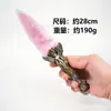 Obsidiana Cristal Natural Ópalo Cuchillo Hacha Espada Sin Filo Modelo Csgo Cuchillo Golpeado a Mano Cuchillo de Mena Wholesale