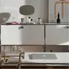 Armário Lateral Modular Combinado de Aço Inoxidável Estilo Coreano Simples ins Internet Popular Armário de Armazenamento Casa