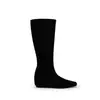 Opções de duas alturas no mesmo estilo da Mamãe Uva: botas femininas curtas de cano médio, bico quadrado, com zíper atrás, afinadas, com 5cm de altura interna para aumentar estatura