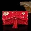 Sobres Rojos para Bodas, Exclusivos para Cambiar Títulos Formales, Diseño Único de Tela Nueva, Bolsas de Sobres Rojos de Alta Gama con Diseño de Tela