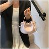 Bolsa Pequena de Textura Premium Feminina 2025 Nova Moda Versátil Bolsa Transversal Bolsa de Ombro de Verão Bolsa Saco Bolsa Tote Pequena