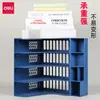 Portadocumentos de Múltiples Especificaciones para Deli, Revistero, Caja de Almacenamiento de Plástico Engrosado, Portadocumentos Vertical, Cesta para Documentos, Lista para la Venta
