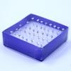 Venta al por mayor de 20 pares de pendientes en caja de moda coreana para mujer, de 3 mm, de resina brillante y plástico con diamantes de imitación.