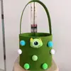 Bolsa de Feltro Balde de Armazenamento de Feltro Lua Cheia do Bebê Celebridade da Internet Caixa de Presente Doce Cesta de Feltro Desenho Animado