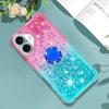 Adecuado para Funda de Teléfono con Hebilla de Anillo Iphone17E, Funda Protectora 17Air Color Degradado Anti-Caídas con Correa Cruzada, Correa para el Hombro