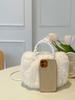 Bolso de felpa portátil tejido, nuevo bolso de nube plisado, bolso de mensajero de felpa de textura de alta calidad, bolso de hombro combinable para mujeres