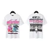 Transfronterizo 24ss Hell Star Hellstar Estilo Europeo y Americano High Street Manga Corta Tendencia Camisetas para Hombre y Mujer Belleza de Nicho Marea
