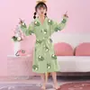 Pijama Infantil, Primavera e Outono, Manga Longa, Fino, Desenho Animado, Roupa de Casa, Roupas para Ar Condicionado de Verão, Conjunto de Pijama Fino para Crianças Maiores