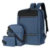 Mochila para Computadora de Negocios Transfronteriza para Hombre de Tres Piezas Bolso de Viaje Multifuncional con Puerto USB Bolsa para Computadora