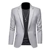 Nuevo Traje Casual para Hombre Talla Grande Traje Ajustado Chaqueta de Traje Vestido de Boda para Hombre Traje de Negocios Chaqueta Occidental Sencilla